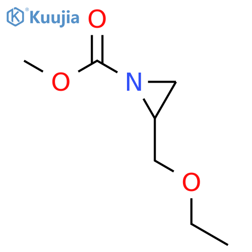 1-AZIRIDINECARBOXYLIC ACID, 2-(ETHOXYMETHYL)-, METHYL ESTER structure