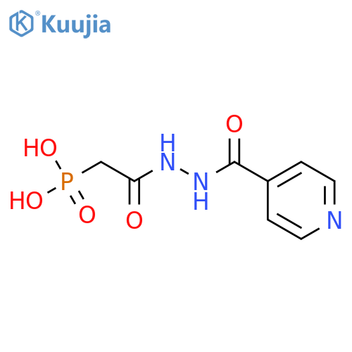 {2-oxo-2-[2-(pyridin-4-ylcarbonyl)hydrazinyl]ethyl}phosphonic acid structure