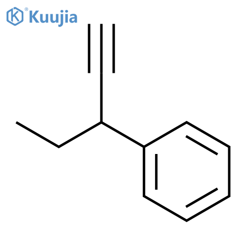 (Pent-1-yn-3-yl)benzene structure