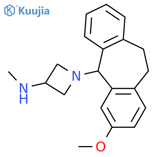 1-(3-methoxy-10,11-dihydro-5H-dibenzo[a,d][7]annulen-5-yl)-N-methylazetidin-3-amine structure