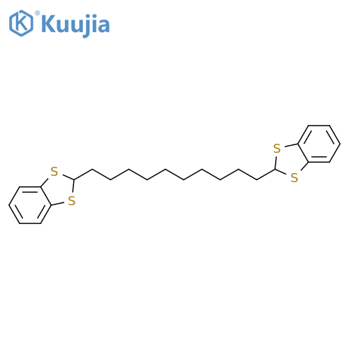 1,3-Benzodithiole, 2,2'-(1,10-decanediyl)bis- structure