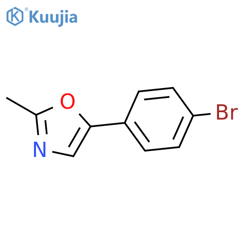Oxazole, 5-(4-bromophenyl)-2-methyl- structure