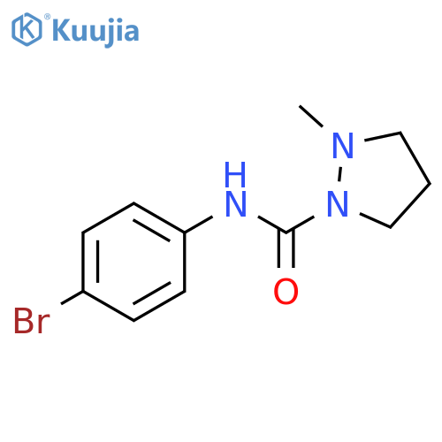 1-Pyrazolidinecarboxamide, N-(4-bromophenyl)-2-methyl- structure