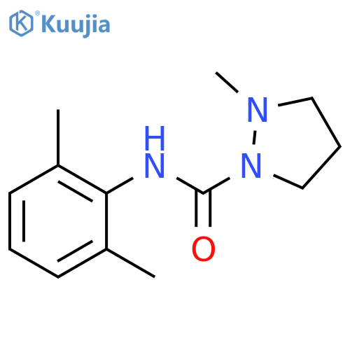 1-Pyrazolidinecarboxamide, N-(2,6-dimethylphenyl)-2-methyl- structure