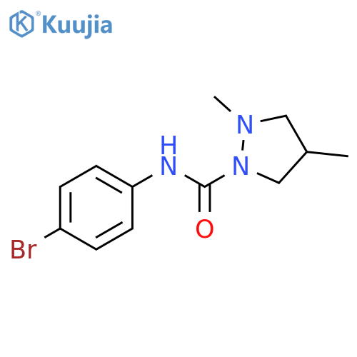 1-Pyrazolidinecarboxamide, N-(4-bromophenyl)-2,4-dimethyl- structure