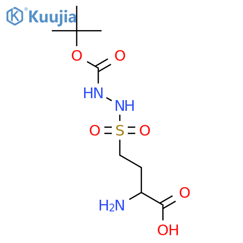 2-amino-4-[[(2-methylpropan-2-yl)oxycarbonylamino]sulfamoyl]butanoic Acid structure