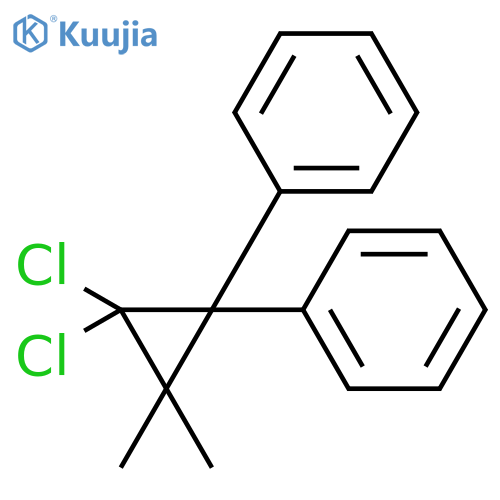 Benzene, 1,1'-(2,2-dichloro-3,3-dimethylcyclopropylidene)bis- structure