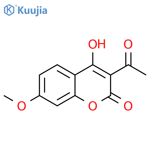 2H-1-Benzopyran-2-one, 3-acetyl-4-hydroxy-7-methoxy- structure