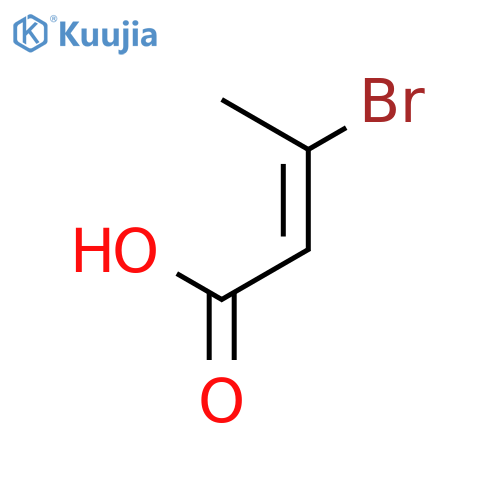 2-Butenoic acid, 3-bromo-, (2E)- structure