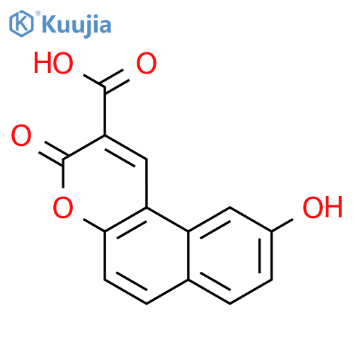 3H-Naphtho[2,1-b]pyran-2-carboxylic acid, 9-hydroxy-3-oxo- structure