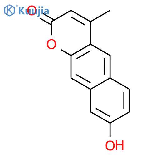 2H-Naphtho[2,3-b]pyran-2-one, 8-hydroxy-4-methyl- structure