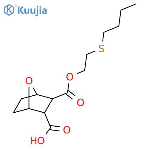 7-Oxabicyclo[2.2.1]heptane-2,3-dicarboxylicacid, 2-[2-(butylthio)ethyl] ester structure