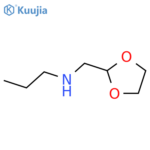 1,3-DIOXOLANE-2-METHANAMINE, N-PROPYL- structure