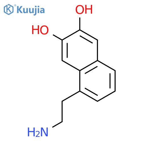 2,3-Naphthalenediol, 5-(2-aminoethyl)- (9CI) structure