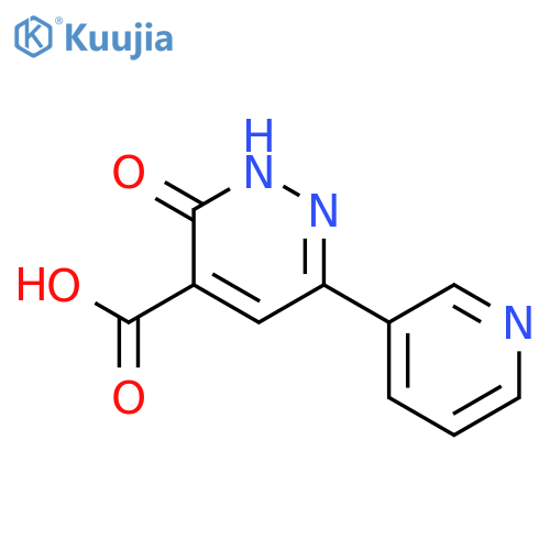3-oxo-6-(pyridin-3-yl)-2,3-dihydropyridazine-4-carboxylic acid structure