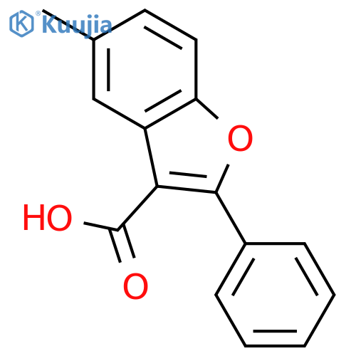 3-Benzofurancarboxylic acid, 5-methyl-2-phenyl- structure