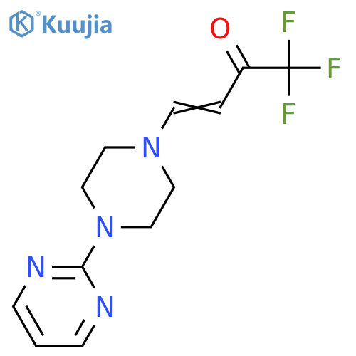 (E)-1,1,1-TRIFLUORO-4-[4-(2-PYRIMIDINYL)PIPERAZINO]-3-BUTEN-2-ONE structure
