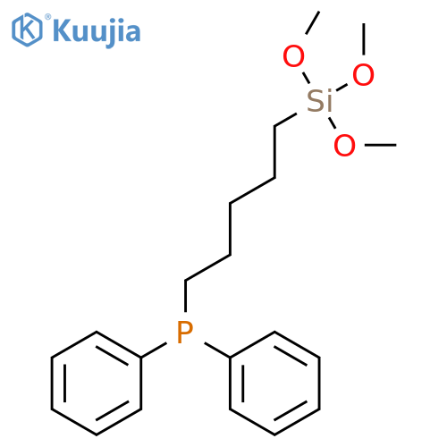 Phosphine, diphenyl[5-(trimethoxysilyl)pentyl]- structure
