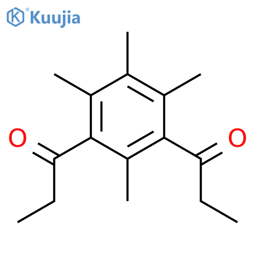 1-PROPANONE, 1,1'-(2,4,5,6-TETRAMETHYL-1,3-PHENYLENE)BIS- structure