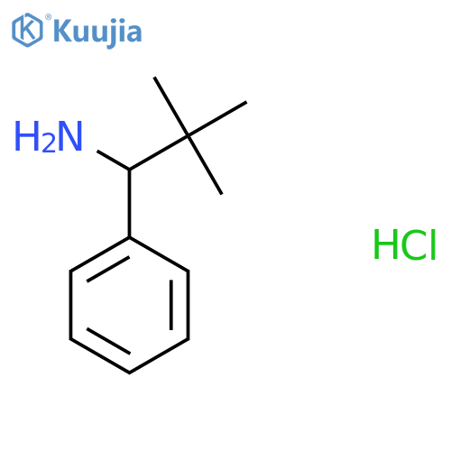 2,2-Dimethyl-1-phenylpropan-1-amine hydrochloride structure