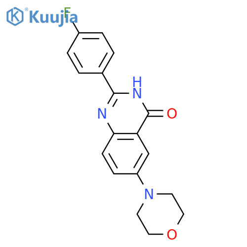 2-(4-FLUOROPHENYL)-6-MORPHOLINO-4(3H)-QUINAZOLINONE structure