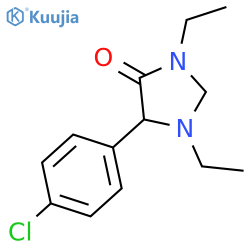 4-Imidazolidinone, 5-(4-chlorophenyl)-1,3-diethyl- structure
