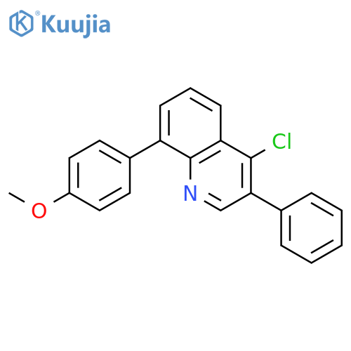 QUINOLINE, 4-CHLORO-8-(4-METHOXYPHENYL)-3-PHENYL- structure