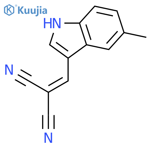 PROPANEDINITRILE, [(5-METHYL-1H-INDOL-3-YL)METHYLENE]- structure