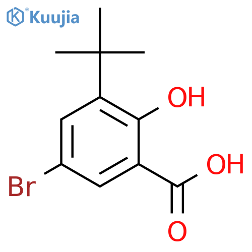 BENZOIC ACID, 5-BROMO-3-(1,1-DIMETHYLETHYL)-2-HYDROXY- structure