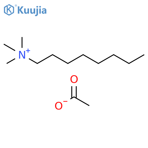 1-Octanaminium, N,N,N-trimethyl-, acetate structure