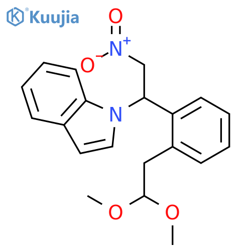 1H-INDOLE, 1-[1-[2-(2,2-DIMETHOXYETHYL)PHENYL]-2-NITROETHYL]- structure