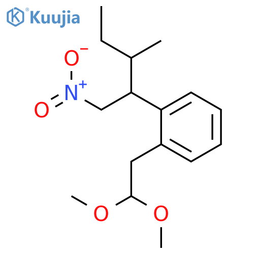 BENZENE, 1-(2,2-DIMETHOXYETHYL)-2-[2-METHYL-1-(NITROMETHYL)BUTYL]- structure