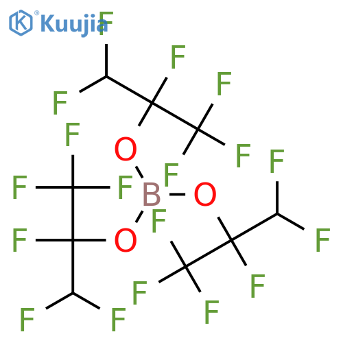 tris(1,1,1,3,3,3-Hexafluoroisopropyl)borate structure