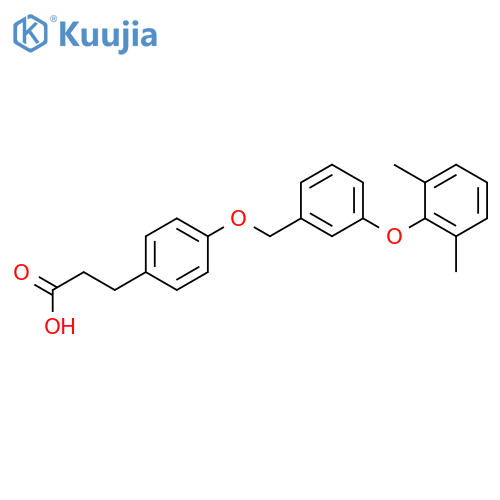 BENZENEPROPANOIC ACID, 4-[[3-(2,6-DIMETHYLPHENOXY)PHENYL]METHOXY]- structure