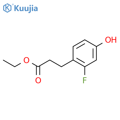 Ethyl 3-(2-fluoro-4-hydroxyphenyl)propanoate structure
