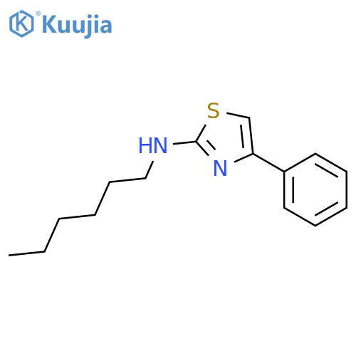 2-Thiazolamine, N-hexyl-4-phenyl- structure