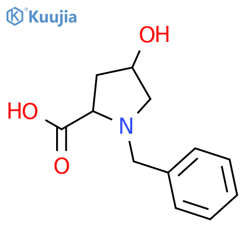 1-Benzyl-4-hydroxy-pyrrolidine-2-carboxylic acid structure