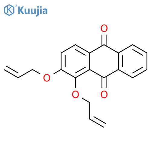 9,10-ANTHRACENEDIONE, 1,2-BIS(2-PROPENYLOXY)- structure