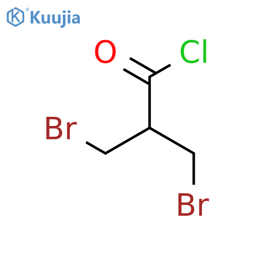 Propanoyl chloride, 3-bromo-2-(bromomethyl)- structure