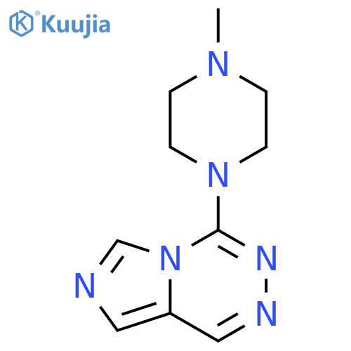 IMIDAZO[1,5-D][1,2,4]TRIAZINE, 4-(4-METHYL-1-PIPERAZINYL)- structure