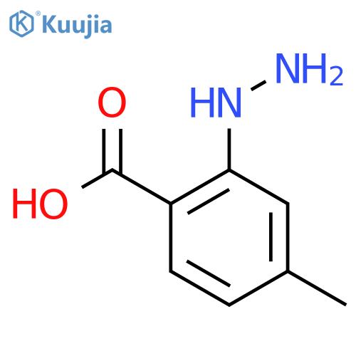 2-Hydrazinyl-4-methylbenzoic acid structure