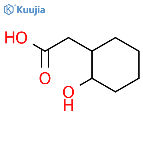 2-(2-hydroxycyclohexyl)acetic acid structure