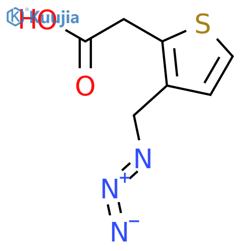 2-Thiopheneacetic acid, 3-(azidomethyl)- structure