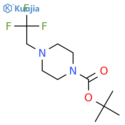 Tert-butyl 4-(2,2,2-trifluoroethyl)piperazine-1-carboxylate structure
