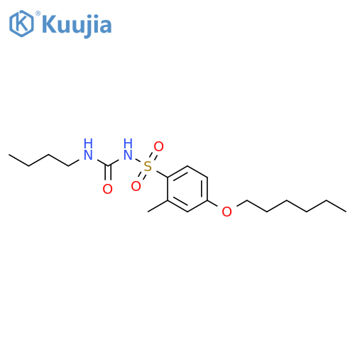 Benzenesulfonamide,N-[(butylamino)carbonyl]-4-(hexyloxy)-2-methyl- structure