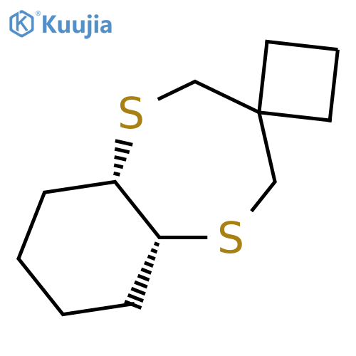 Spiro[2H-1,5-benzodithiepin-3(4H),1'-cyclobutane], hexahydro-, cis- structure