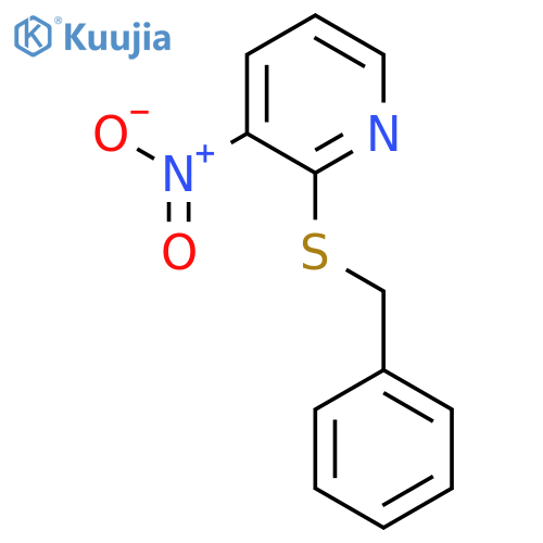 2-(benzylthio)-3-nitropyridine structure