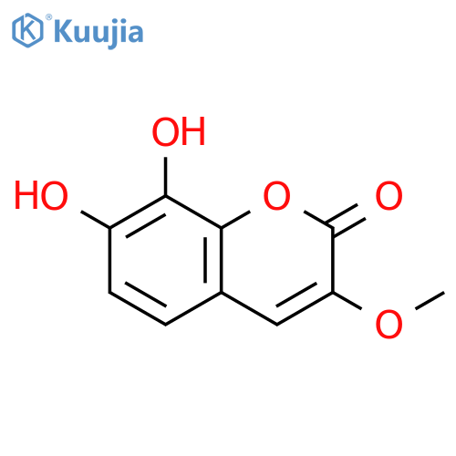 2H-1-Benzopyran-2-one,7,8-dihydroxy-3-methoxy-(9CI) structure