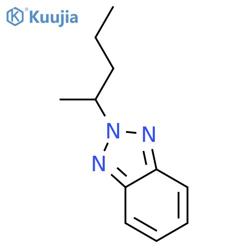 2H-BENZOTRIAZOLE, 2-(1-METHYLBUTYL)- structure