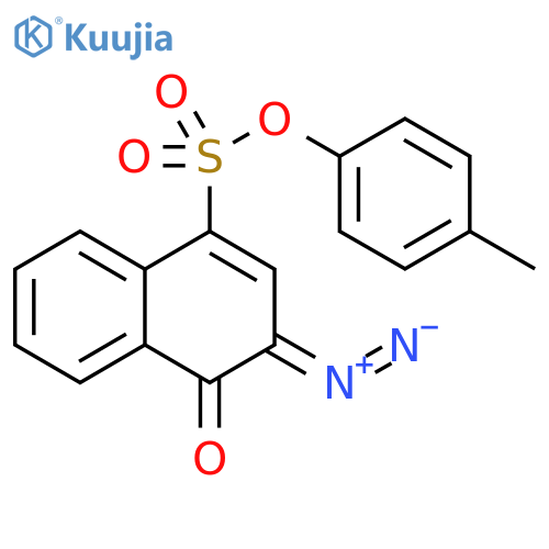 1-Naphthalenesulfonic acid, 3-diazo-3,4-dihydro-4-oxo-, 4-methylphenyl ester structure